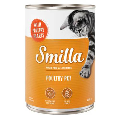 Mieszany pakiet próbny Smilla z drobiem, 4 różne smaki 6 x 800 g - Karma Kot