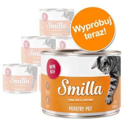 Mieszany pakiet próbny Smilla z drobiem, 4 różne smaki 6 x 800 g - Karma Kot