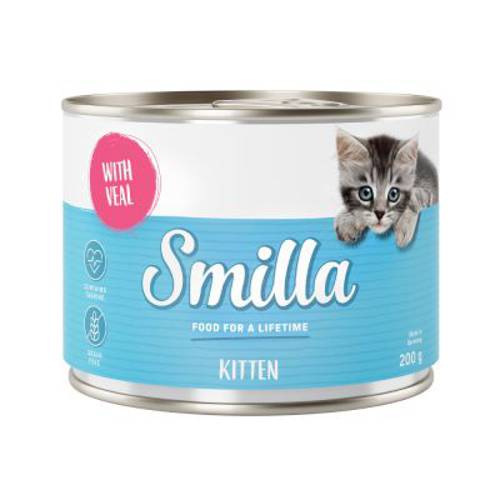 Smilla Kitten, 6 x 200 g Pakiet mieszany - Karma Kot
