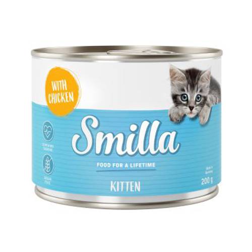 Smilla Kitten, 6 x 200 g Z kurczakiem - Karma Kot