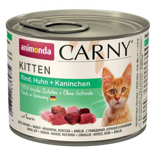 Korzystny pakiet Animonda Carny Kitten, 12 x 200 g Wołowina, cielęcina i kurczak - Animonda Rafine