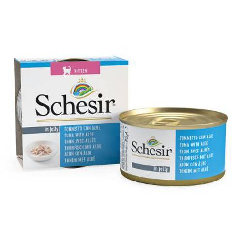 Korzystny pakiet Schesir Kitten dla kociąt, 12 x 85 g Kurczak z aloesem - Schesir