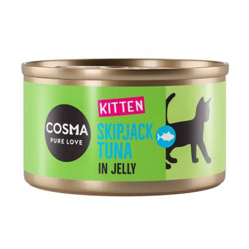 Cosma Original Kitten, 6 x 85 g Tuńczyk bonito - Cosma