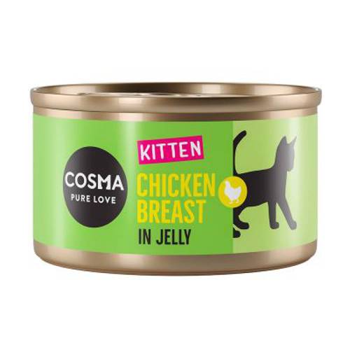 Cosma Original Kitten, 6 x 85 g Tuńczyk bonito - Cosma