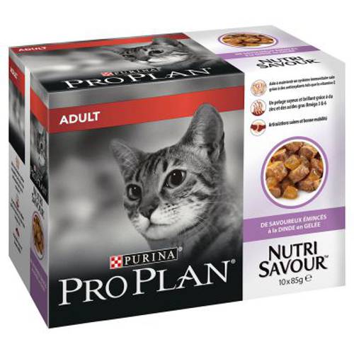 Megapakiet Purina Pro Plan Nutrisavour, 20 x 85 g  Sterilised, Ryba morska w galarecie - Purina