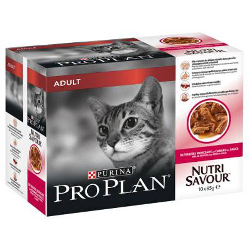 Megapakiet Purina Pro Plan Nutrisavour, 20 x 85 g  Sterilised, Ryba morska w galarecie - Purina