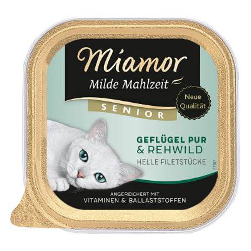 Megapakiet Miamor Milde Mahlzeit,  24 x 100g Senior, drób i sarnina - Miamor