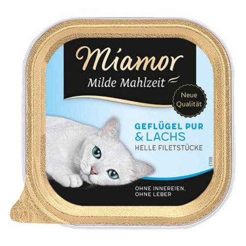 Miamor Milde Mahlzeit, 6 x 100 g Drób z szynką - Miamor