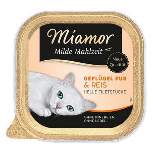 Miamor Milde Mahlzeit, 6 x 100 g Drób z szynką - Miamor