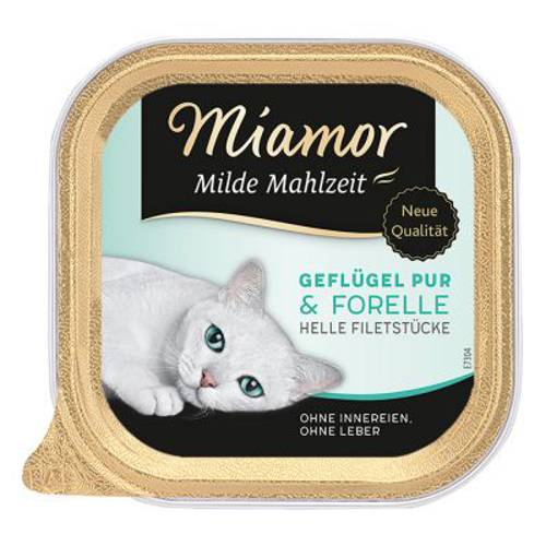 Miamor Milde Mahlzeit, 6 x 100 g Drób z szynką - Miamor