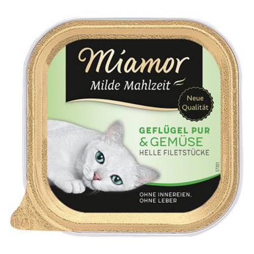 Miamor Milde Mahlzeit, 6 x 100 g Drób z szynką - Miamor
