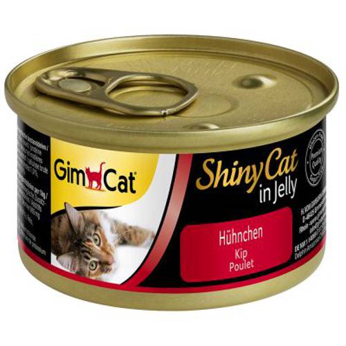 GimCat ShinyCat w galarecie, 6 x 70 g Kurczak - Gimpet Shinycat