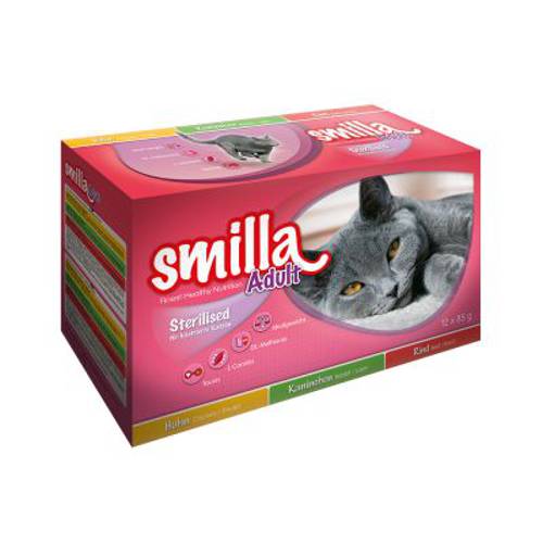 Korzystny pakiet Smilla Sterilised, saszetki 12 x 85 g - Karma Kot