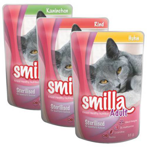 Korzystny pakiet Smilla Sterilised, saszetki 12 x 85 g - Karma Kot