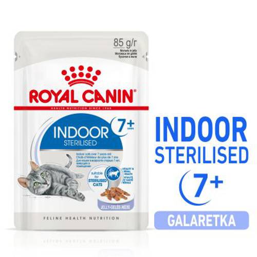 Royal Canin Indoor Sterilised 7+ w galarecie 24 x 85 g