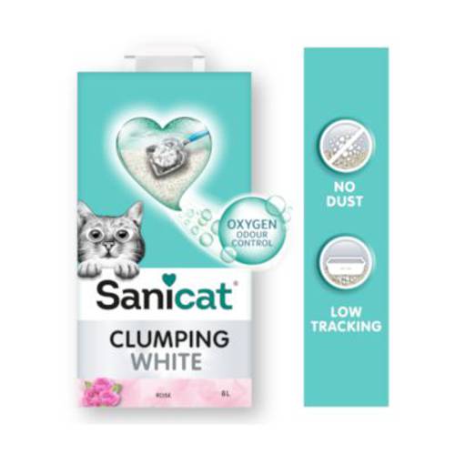 Sanicat Rose D'oriente żwirek zbrylający się 2 x 8 l - Sanicat Professional