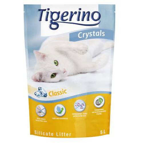 Pakiet próbny Tigerino Crystals żwirek dla kota, różne rodzaje Fun: 2 x różowy / 1 x niebieski - Tigerino
