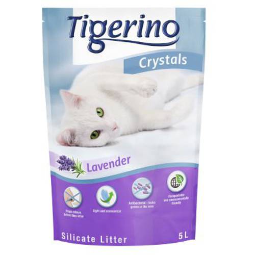 Pakiet próbny Tigerino Crystals żwirek dla kota, różne rodzaje Fun: 2 x różowy / 1 x niebieski - Tigerino