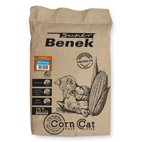 Benek Super CORNCat Morska bryza żwirek dla kota 35 l (ok. 22 kg) - Benek
