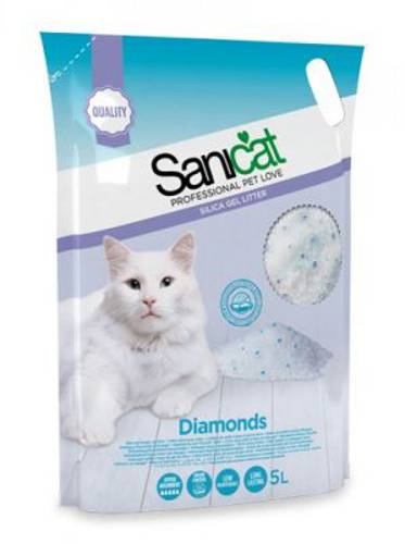 Sanicat Diamonds żwirek niezbrylający się 3 x 5 l - Sanicat Professional