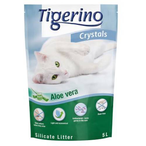Pakiet próbny Tigerino Crystals żwirek dla kota, różne rodzaje 3 różne rodzaje, 6 x 5 l (Classic, Lavender, Flower Power) - Tigerino