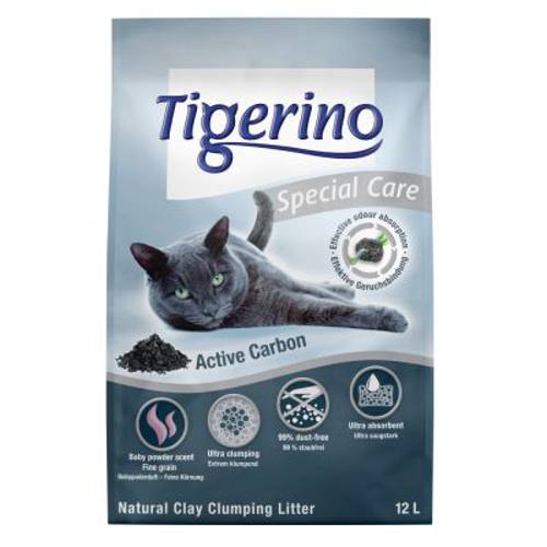 Tigerino Special Care żwirek dla kota - Active Carbon 2 x 14 l - Tigerino