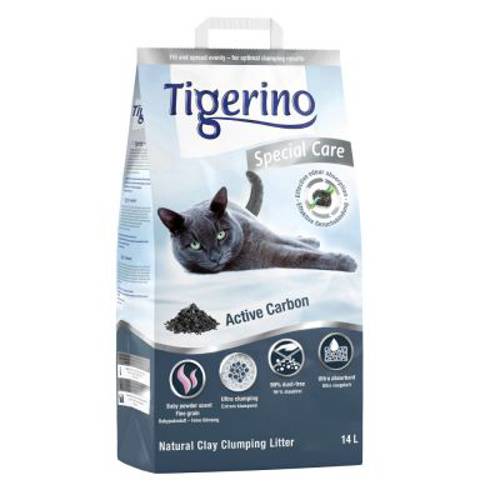 Tigerino Special Care żwirek dla kota - Active Carbon 2 x 14 l - Tigerino