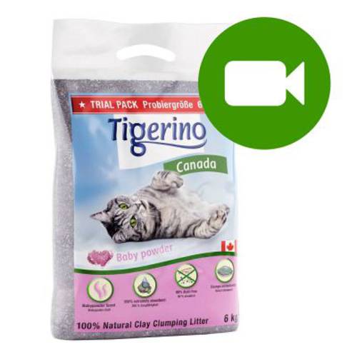 Tigerino Canada Style żwirek dla kota - zapach pudru dziecięcego 6 kg (ok. 6 l)
