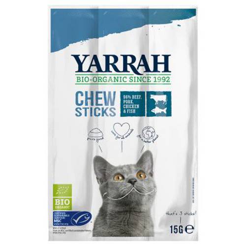 25% taniej! Yarrah Bio, przysmaki dla kota Mini przysmak, 3 x 50 g - Yarrah