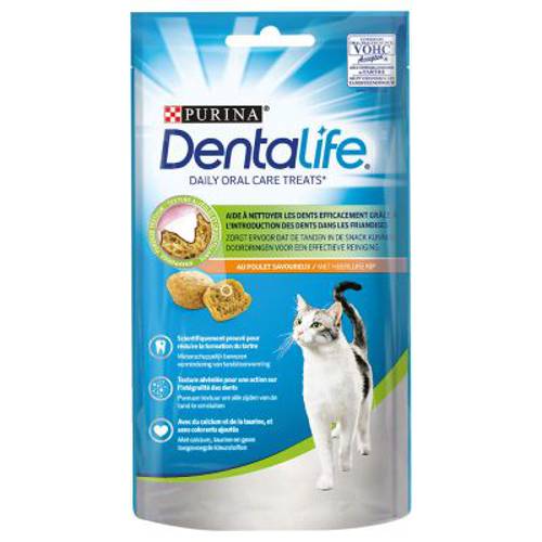 Purina Dentalife przysmak dentystyczny dla kotów, kurczak 8 x 40 g