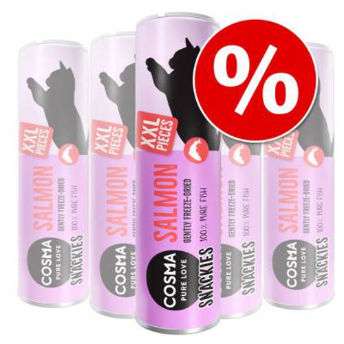 Pakiet Cosma Original Snackies XXL, 5 tubek Białoryb, 90 g - Cosma