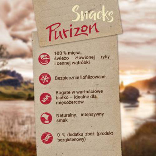 Purizon Snack, kurczak z rybą (bez zbóż) 40 g - Purizon