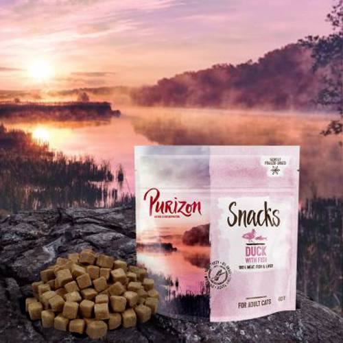 Purizon Snack, kaczka z rybą (bez zbóż) 3 x 40 g - Purizon