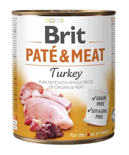 Brit Pate&Meat 800g Turkey - Brit