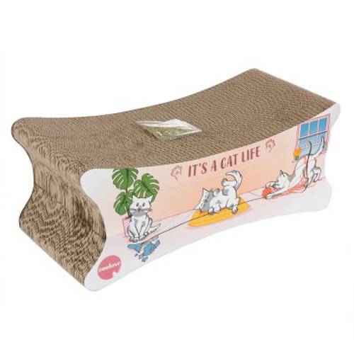zoolove 2w1 drapak dla kota Dł. x szer. x wys.: 50 x 22 x 20 cm - Zooplus Selection