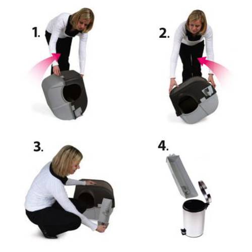 Omega Paw Roll'n Clean kuweta samoczyszcząca Szarobrązowa - Omega Paw