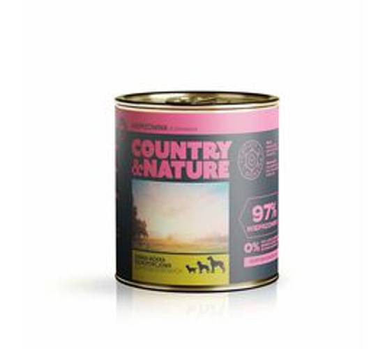 COUNTRY&NATURE Bezzbożowa mokra karma - wieprzowina ze szpinakiem 850 g
