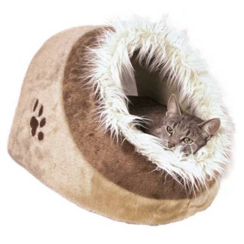 Trixie Minou budka dla kota Dł. x szer. x wys.: 41 x 35 x 26 cm, beżowo-brązowa - Trixie