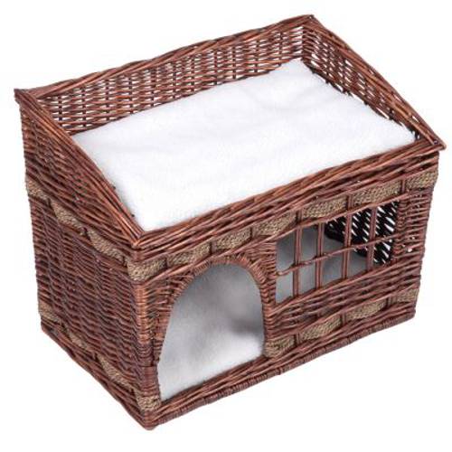 Pueblo domek dla kota Naturalny brąz - Zooplus Selection