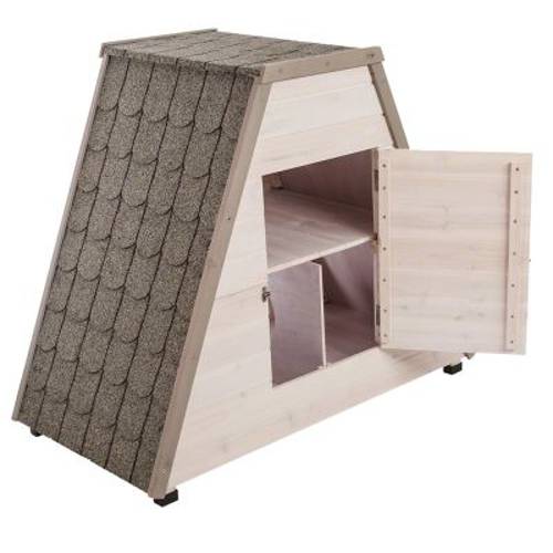 Madeira domek dla kota Dł. x szer. x wys.:  90 x 50 x 75 cm - Zooplus Selection