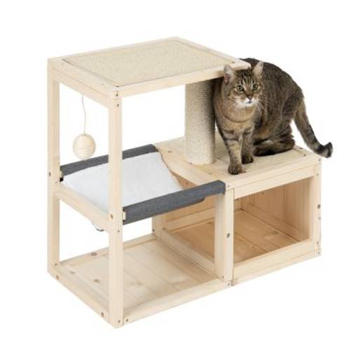 Modern Living Bora Bora domek dla kota Dł. x szer. x wys.: 70 x 35 x 60 cm - Zooplus Selection