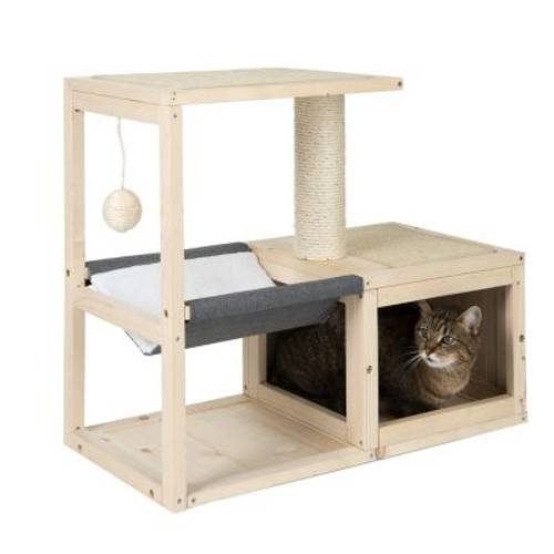 Modern Living Bora Bora domek dla kota Dł. x szer. x wys.: 70 x 35 x 60 cm - Zooplus Selection