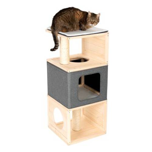 Cubist domek dla kota Dł. x szer. x wys.: 40 x 40 x 96 cm - Zooplus Selection