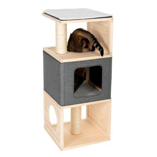 Cubist domek dla kota Dł. x szer. x wys.: 40 x 40 x 96 cm - Zooplus Selection
