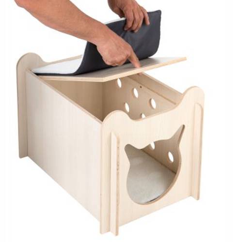 Domek dla kota Peekaboo Dł. x szer. x wys.: 61 x 40 x 40 cm - Zooplus Selection