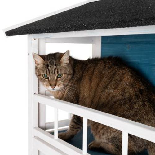 Penthouse domek dla kota Dł. x szer. x wys.: 72 x 72 x 124 cm - Zooplus Selection