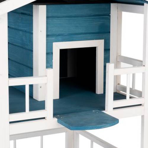 Penthouse domek dla kota Dł. x szer. x wys.: 72 x 72 x 124 cm - Zooplus Selection