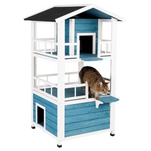 Penthouse domek dla kota Dł. x szer. x wys.: 72 x 72 x 124 cm - Zooplus Selection