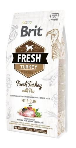 Brit Fresh Turkey & Pea Adult Fit & Slim 2,5kg + GRATIS - Brit
