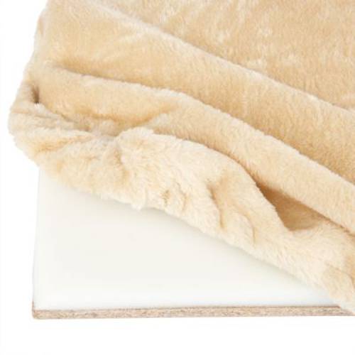 Pluszowe legowisko dla kota na parapet, beżowe Dł. x szer. x wys.: 50 x 35 x 5 cm - Zooplus Selection